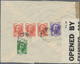 Br Iran: 1941. Envelope (faults) Addressed To London Bearing Persia Yvert 636, 5d Violet, Yvert 639, 30d Green And Yvert - Iran