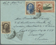Br Iran: 1942, 10 R. Dark Brown And Ultramarine On Air Mail Cover From Abadan To India With Censor And Arrival Mark, Fin - Iran