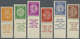 ** Israel: 1948, Coins Doar Ivri 3 M. Till 50 M. With Full Tab, Six Different Stamps, Mint Never Hinged 1948, 3-50 M. Al - Other & Unclassified