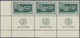 ** Israel: 1949, Jewish Festivals 5-35 Pr. With Full Tab, All In Horizontal Strip Of Three From The Left Lower Sheet Cor - Other & Unclassified