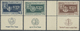 ** Israel: 1949, Jewish Festivals 5-35 Pr. With Short Tabs, 35 Pr. Stamp With Sheet Margin At Left, Mint Never Hinged, F - Other & Unclassified