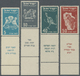 ** Israel: 1950, Bird Illustration 5-250 Pr. With Full Tabs, Complete Set, Mint Never Hinged, Fine 1950, 5-250 Pr. Vogel - Autres & Non Classés