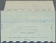 GA Israel: 1951, AEROGRAMMES: Blue And White Air Letter Sheet (design As ALS 5-7) Overinked Photogravure TRIAL Printing - Autres & Non Classés