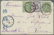 Br Japan: 1895. Envelope Addressed To France Bearing 'Koban' SG 105, 8s Violet And SG 113, 1s Green (2) Tied By Oita-Bun - Other & Unclassified