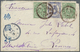 Br Japan: 1895. Envelope Addressed To France Bearing 'Koban' SG 105, 8s Violet And SG 113, 1s Green (2) Tied By Oita-Bun - Autres & Non Classés