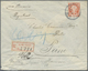 Br Japan: 1897, 20s. Vermilion, Single Franking On Registered Cover From "KOBE 28 NOV 97" To Peine/Germany With Arrival - Autres & Non Classés