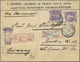 Br Japan: 1901. Registered Envelope (faults/backflap Missing) Addressed To Germany Bearing 'Koban' SG 121, 15s Violet (2 - Other & Unclassified