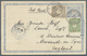 GA Japanische Post In China: 1905. Japan Postal Stationery Card 1½ S Blue Sent By 'German 1st East Asiatic Inf. Tien-Tsi - 1943-45 Shanghai & Nankin