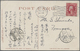 Delcampe - Japanische Post In China: 1909/37, Four Cards: Kiku 4 S. Tied "DAIREN 3.10.09" Via "CHANGCHUN-S 4.10.09" To Weilburg/Nas - 1943-45 Shanghai & Nanjing