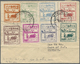 Br Japanische Besetzung  WK II - Burma: 1943, Farmer 1 C. Till 30 C., Eight Different Stamps On Cover From "MYAUNGMA 29. - Myanmar (Burma 1948-...)