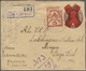 GA Japanische Besetzung  WK II - Burma: 1944. Registered Postal Stationery Envelope (small Faults/shortened) India GVI O - Myanmar (Burma 1948-...)