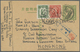 GA Japanische Besetzung  WK II - China - Zentralchina / Central China: 1943, Card SYS 8 C. Uprated 15 C., NY Print 5 C.c - 1943-45 Shanghai & Nankin