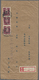 Br Japanische Besetzung  WK II - Hongkong: 1945, $5/5 S., A Vertical Strip-3 Tied "Hong Kong 20.6.3" (June 3, 1945) To R - 1941-45 Occupation Japonaise