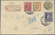 GA Japan - Ganzsachen: 1897. Registered Postal Stationery Envelope 2s Olive Upgraded With SG 113, 1s Green, SG 114, 2s R - Postcards