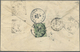 GA Japan - Ganzsachen: 1897. Registered Postal Stationery Envelope 2s Olive Upgraded With SG 113, 1s Green, SG 114, 2s R - Cartes Postales