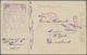 Br Lagerpost Tsingtau: 1919,  BANDO/Dt. Ausstellung: Zwei Sonderkarten In Den Typischen "Bando-Markenfarben" Der Lagerpo - Chine (bureaux)
