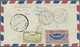 Delcampe - Br Jemen: 1940/56, Three Covers Used From Sanaa To Foreign: 20 B. Single By A.R.-reg. 1940 Resp. 6 B. To Auckland/New Ze - Yemen