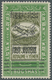 * Jemen: 1947, Prince's Flight To United Nations, 14b. Green/olive With Double Black Overprint, Mint O.g. With Hinge Rem - Yemen