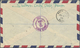 Br Jemen: 1957/1960, Lot Of Four Covers To USA Resp. Aden, Three Registered Mail, 4b. Arab Postal Union Plate Number, So - Yémen