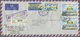 Jemen: 1972/1973, Two Fronts Of Commercial Registered Airmail Covers From Hodeira (sender Habib Bank) To Hongkong, Some - Yémen