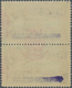 ** Jemen - Königreich: 1964, Consular Official Stamp 5+5b. Pale Violet Vertical Pair With Handstamp Overprint Of The Ima - Yemen