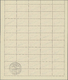 ** Jemen - Königreich: 1964, "FREE YEMEN..." Handstamp In Black On 1959 Telcom Issue, Complete Sheet Of 50 Stamps (folde - Yemen