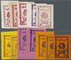 Delcampe - ** Jemen - Königreich: 1966, HANDSTAMP PROVISIONALS Group With 44 Mostly Different Stamps In Both Types Incl. Diff. Type - Yémen