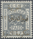 * Jordanien: 1923, 20 P. Grey Gold Overprint Shifted So "AL ARABIA" Is On Top And "HUKUMET EL SHARK" At Bottom, Mint Hin - Jordan