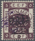 * Jordanien: 1923, 5/10 P. On 5 P. Violet With Double Violet Handstamp And Normal Black Overprint, Mint Hinged, Only Few - Jordanie