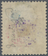 * Jordanien: 1923, 5/10 P. On 5 P. Violet With Double Violet Handstamp And Normal Black Overprint, Mint Hinged, Only Few - Jordan