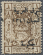 * Jordanien: 1923, 3 Pi. Brown Variety Inverted And Shifted Overprint, Part Overprint On Reverse, Mint Hinged, Fine And - Jordanie