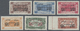 (*) Jordanien: 1924, Saudi Arabia King Ali Issue Six Values All Showing Inverted Overprint, No Gum. As Listed In S.G. 13 - Jordan