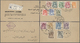 Br Jordanien: 1941, Definitives "Emir Abdullah", 1m. To £P1, Set Of 14 Stamps On Large Sized (folded) Registered Cover, - Jordan