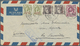 Br Jordanien: 1942/47, Two Covers With Nice Franking To Switzerland, One Of Them With Unusal Censorship Cancel In The Fo - Jordan