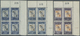 ** Jordanien: 1952, Jordan Unity, 1f. To 200f., Complete Set Of Nine Values As Plate Blocks Of Four From The Upper Right - Jordan