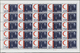 Delcampe - ** Jordanien: 1963, Red Crescent/Red Cross, Perforated Issue, Complete Set Of Twelve Values As Sheets Of 25 Stamps With - Jordan