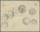 Br/ Kambodscha: 1922. Registered Envelope Addressed To The 'Bank Of Indo-China, Haiphong' Bearing Brazil Yvert 173, 200r - Cambodia