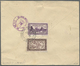 Br Kambodscha: 1954, Registered Airmail-letter (small Tear) Bearing 10 $, 3x 1 $ And 50 C With Imprint + Red Cachet "Roy - Cambodge