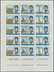 ** Katar / Qatar: 1966, J.F.Kennedy Imperforate, Two Complete Sheets With Five Sets, Unmounted Mint. - Qatar