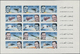 ** Katar / Qatar: 1966, Space Research Revaluation Overprints, Imperforate Issue, Two Complete Sheets, Unmounted Mint. - Qatar