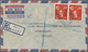 Br Katar / Qatar: 1967. Registered Air Mail Envelope Addressed To The Netherlands Bearing SG 145, 40d On 40 N.p. Red (pa - Qatar