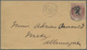Br Korea: 1901, 2 Ch./25 P. Cursive Style Tied "SEOUL 20 SEPT 3" To Unsealed Printed Matter Envelope To Metz/Germany W. - Corée (...-1945)