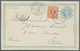 GA Korea: 1902. Postal Stationery Card 1c Blue Upgraded With Yvert 20, 3c Orange Tied By Fusan Coree Double Ring Address - Corée (...-1945)