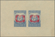 (*) Korea-Nord: 1953, 10th Anniversary, Die Proofs: 10 W. In Horizontal Pairs, Imperforated In S/s Manner, Two Shades Of - Korea, North