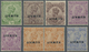 ** Kuwait: 1923: Eight Stamps KGV. With KUWAIT Overprint INVERTED, With Singles ½a. To 2a. Plus 2a. (diff. Shade) Plus P - Koweït