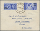 Br Kuwait: 1948, Olympic Games And 10th Anniversary Each 2 1/2d Tied "KUWATT 11 SEPT. 48" To Small Size Cover To England - Kuwait