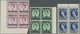 ** Kuwait: 1955/1956, QEII Definitives, Set Of Twelve Values As Blocks Of Four, Unmounted Mint. SG 107/09, 110/19 - Koweït