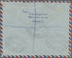 Br Kuwait: 1964. Registered Air Mail Envelope Addressed To London Bearing 45f Lake And 50f Gold Tied By Oval Ahmadi/Kuwa - Koweït