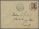 GA Laos: 1910. French Indo-China Postal Stationery Envelope 'Type Annamite' 10c Red Cancelled By Luang-Prabang/Laos Doub - Laos