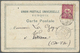 Libanon: 1904, HOS EL ZERANE (Isfila No.1, R) All Arabic Cancellation On Both Sides Of Postcard Showing Baalbek With Ful - Liban